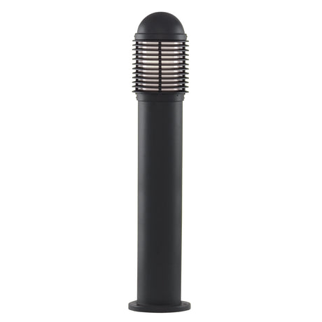 Searchlight Electric Bollards 730mm Outdoor Post - Black Aluminium & Glass, IP44 1082-730