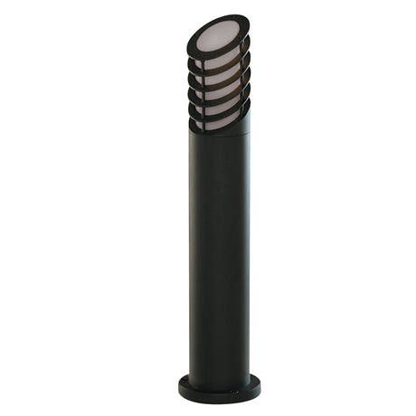 Searchlight Electric Bollards  Outdoor Post - Black Metal & White Polycarbonate 1086-730