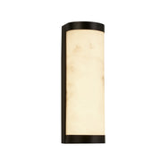 Nile LED Wall Light, Matt Black Metal & Marbleised Resin