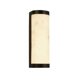 Nile LED Wall Light, Matt Black Metal & Marbleised Resin