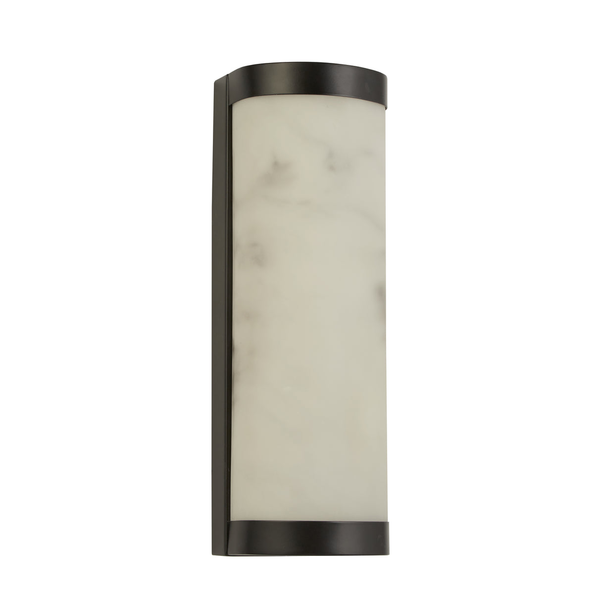 Searchlight Electric Nile LED Wall Light, Matt Black Metal & Marbleised Resin 10889BK