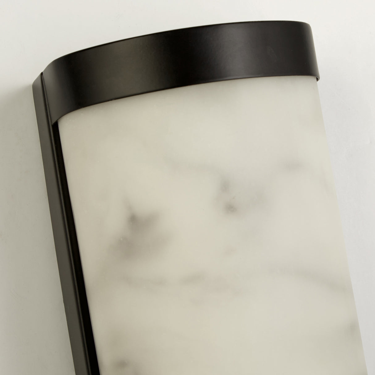 Searchlight Electric Nile LED Wall Light, Matt Black Metal & Marbleised Resin 10889BK