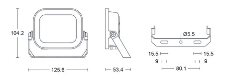 JCC Lighting JC091009 Niteflood™ LED Floodlight 10W IP65 4000K White