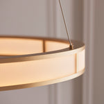 Endon Lighting Classic Ribbed Hoop 111334 Classic Ribbed Hoop Pendant Light Fitting
