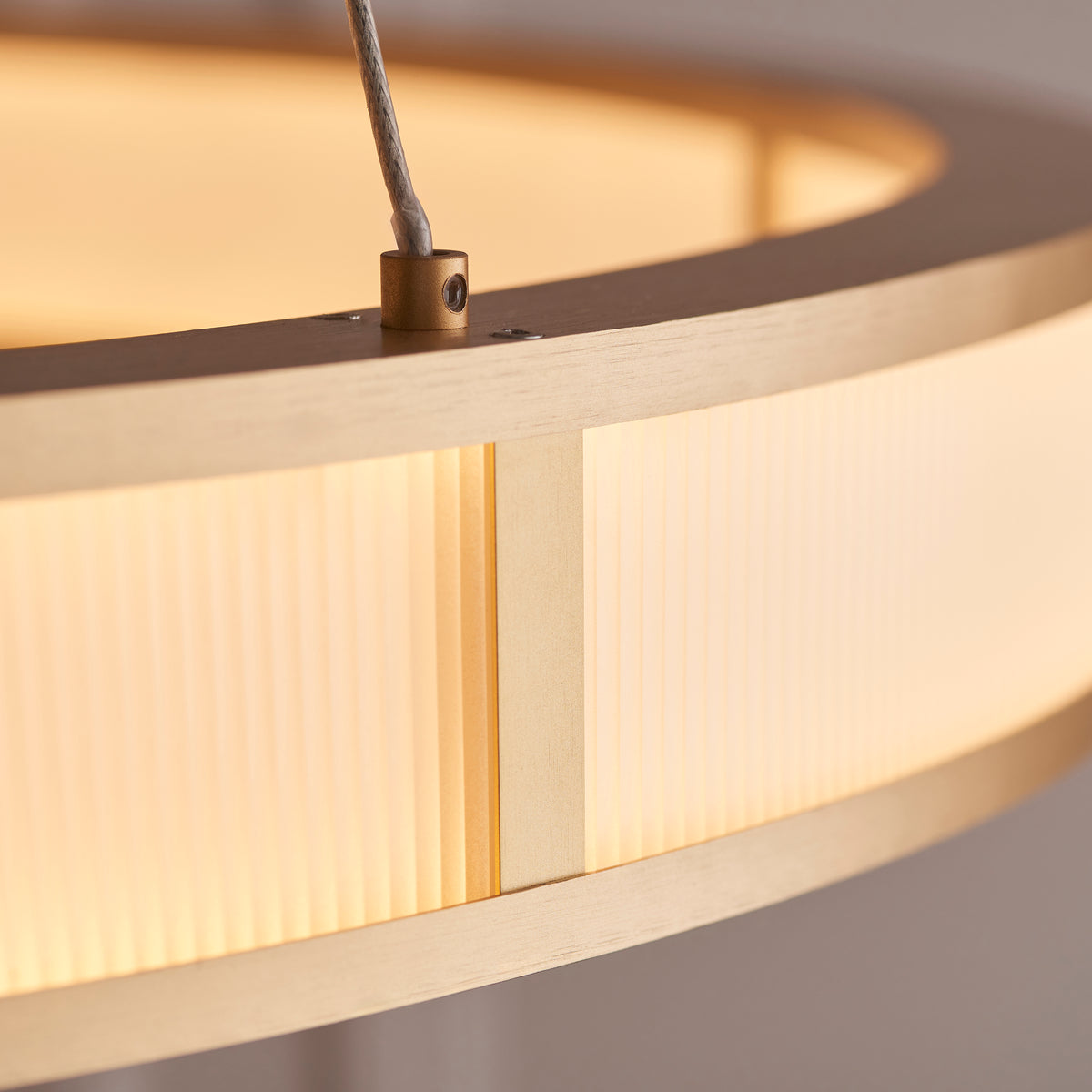 Endon Lighting Classic Ribbed Hoop 111334 Classic Ribbed Hoop Pendant Light Fitting