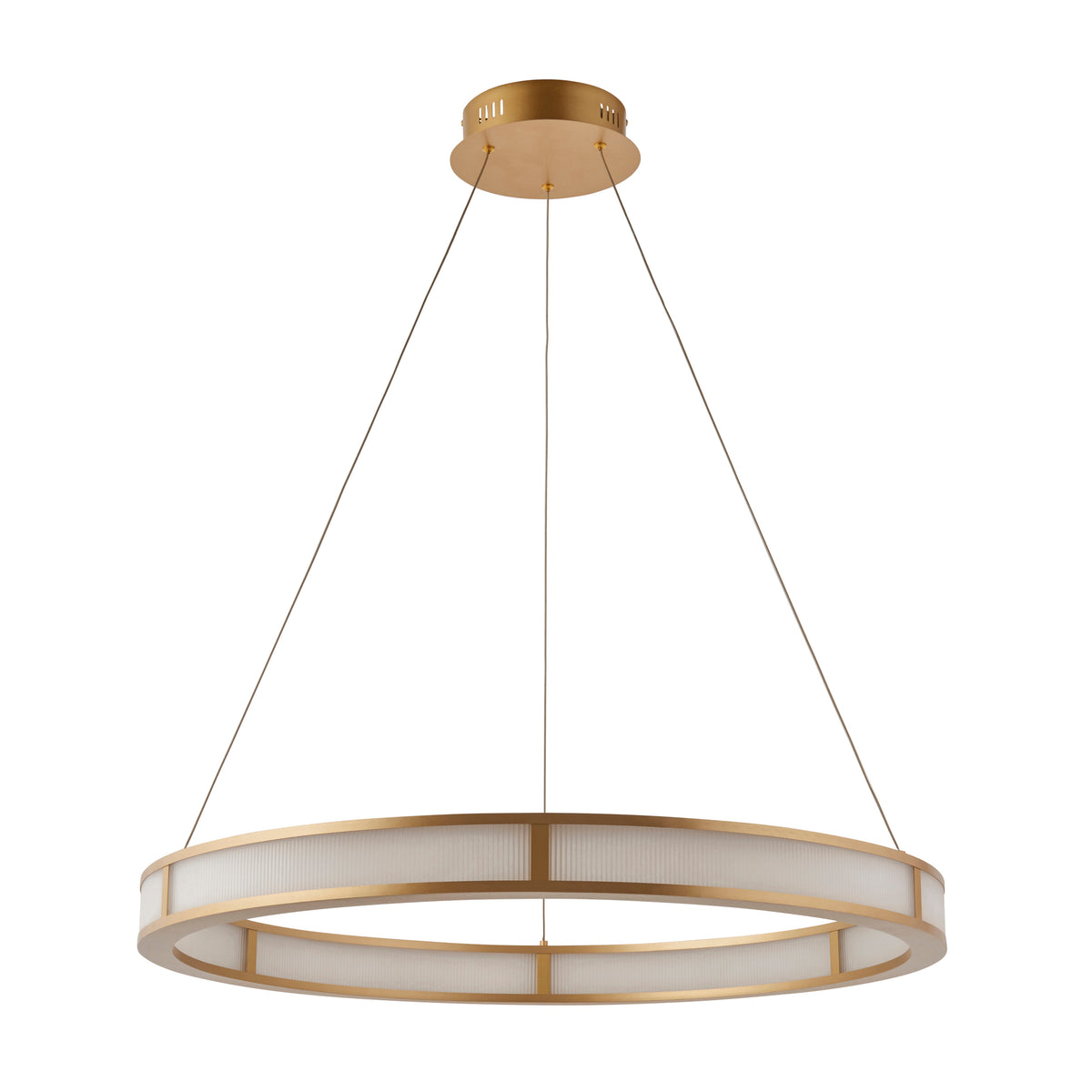 Endon Lighting Classic Ribbed Hoop 111334 Classic Ribbed Hoop Pendant Light Fitting
