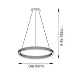 Endon Lighting Classic Ribbed Hoop 111334 Classic Ribbed Hoop Pendant Light Fitting