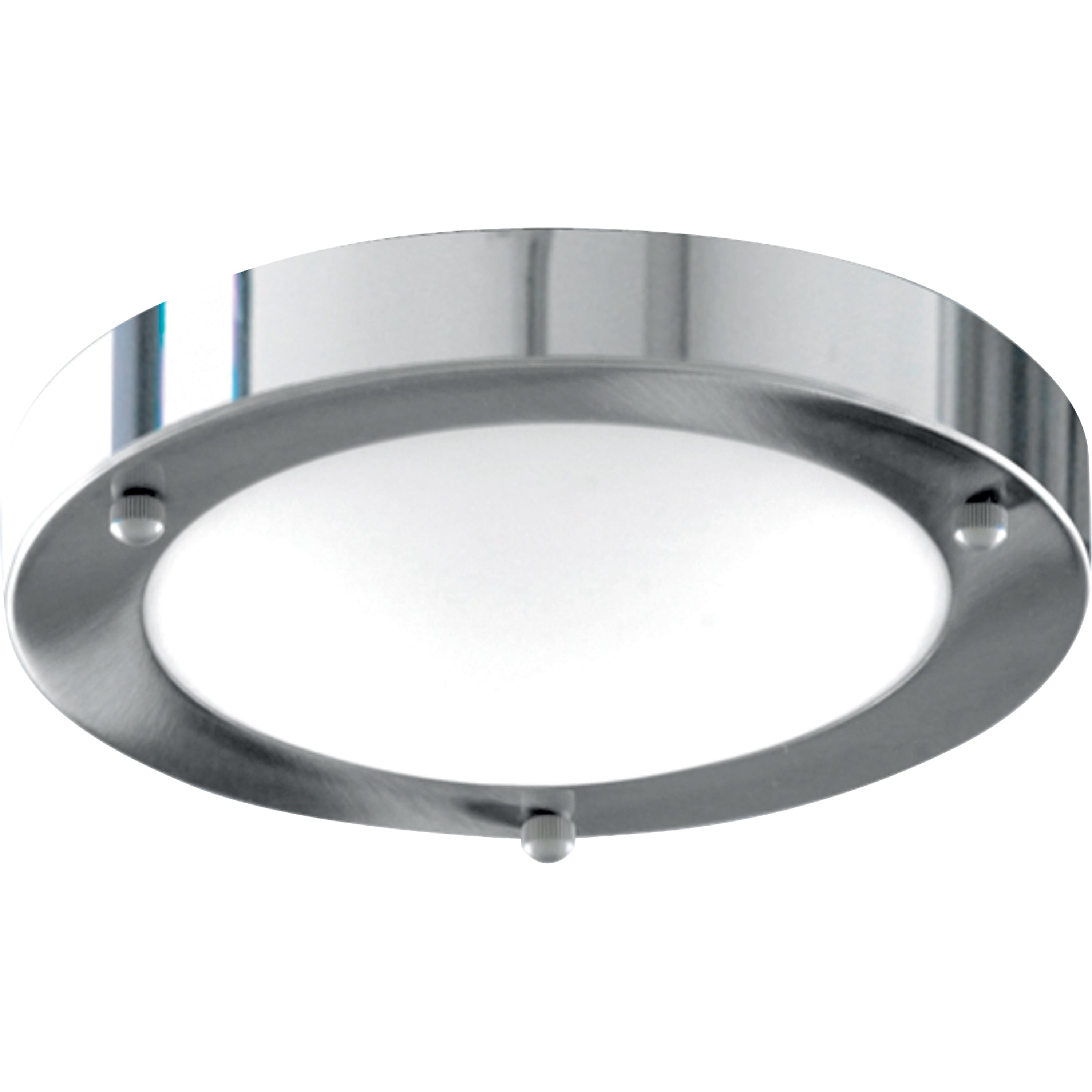 Dublin  Flush  - Chrome Metal & Acid Glass