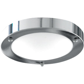 Dublin  Flush  - Chrome Metal & Acid Glass
