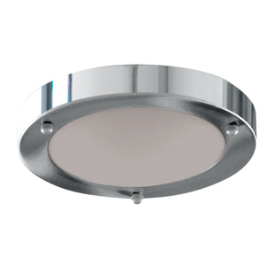 Searchlight Electric Dublin  Flush  - Chrome Metal & Acid Glass 1131-31CC