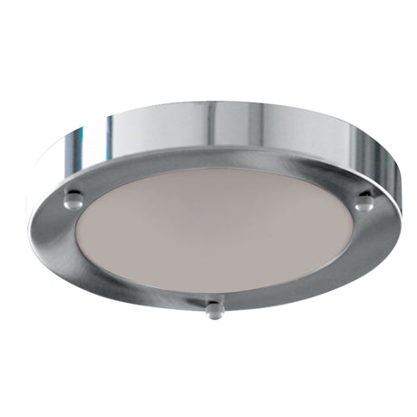 Searchlight Electric Dublin  Flush  - Chrome Metal & Acid Glass 1131-31CC