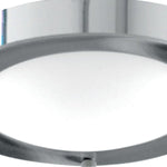 Searchlight Electric Dublin  Flush  - Chrome Metal & Acid Glass 1131-31CC