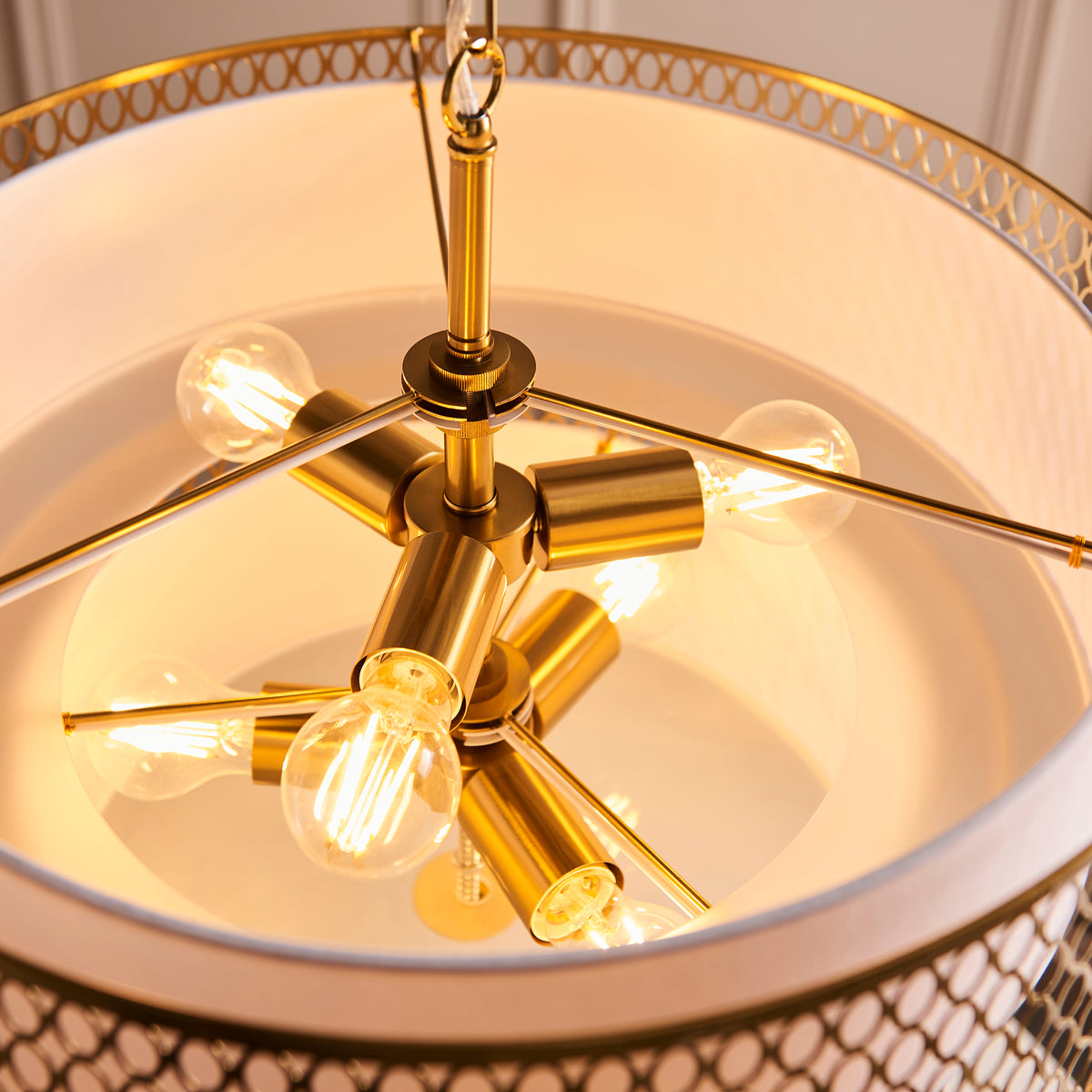 Endon Lighting Cordero 113420 Cordero 6lt Tiered Pendant Light Fitting