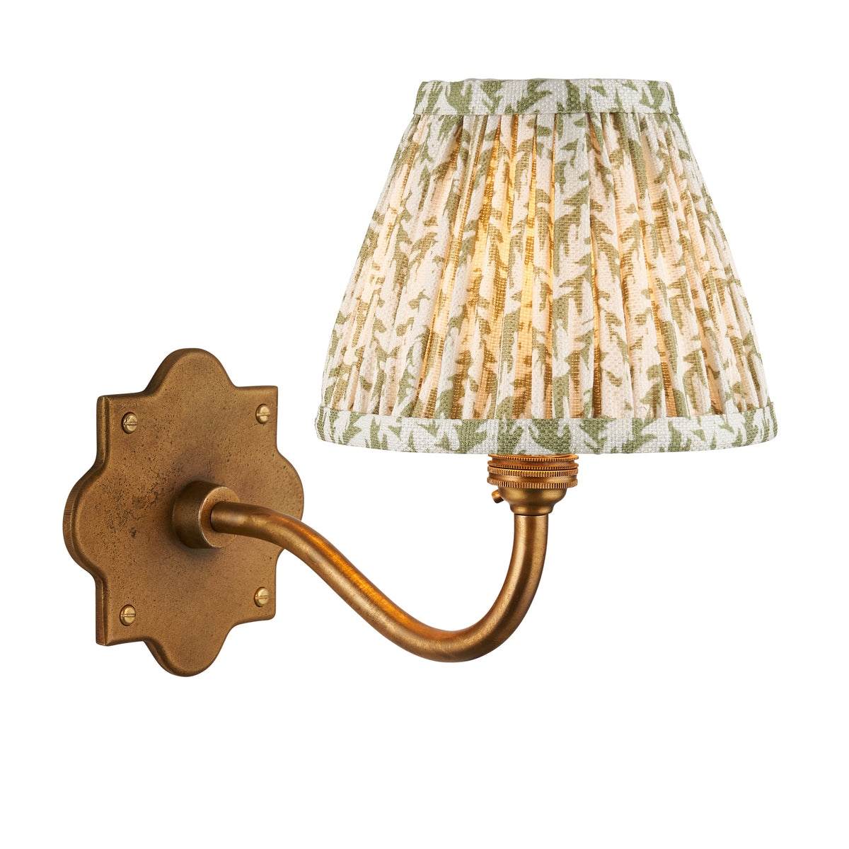 Anvil Curve & Leaf 16cm Wall Light