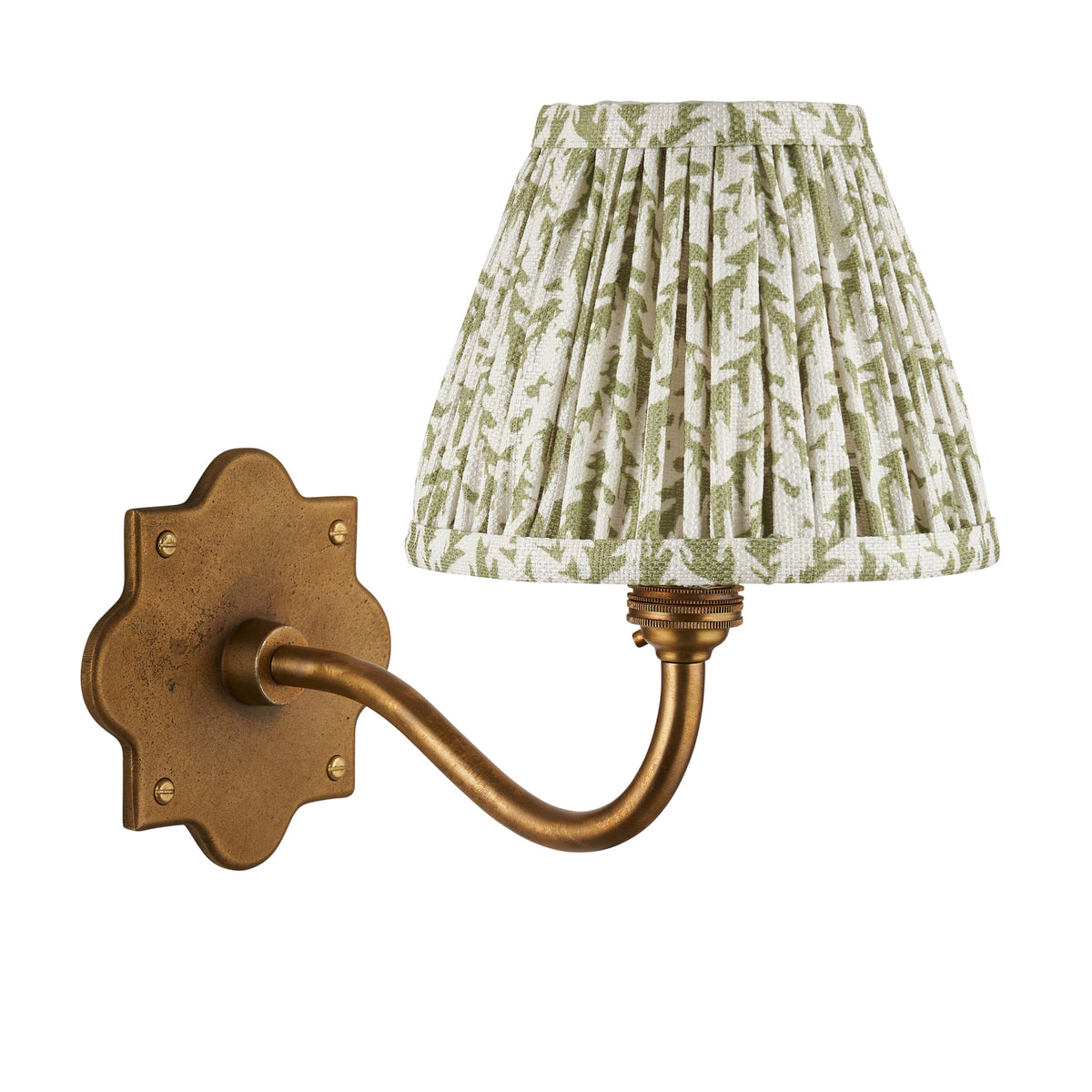 Endon Lighting Anvil Curve & Leaf 16cm 113768 Anvil Curve & Leaf 16cm Wall Light
