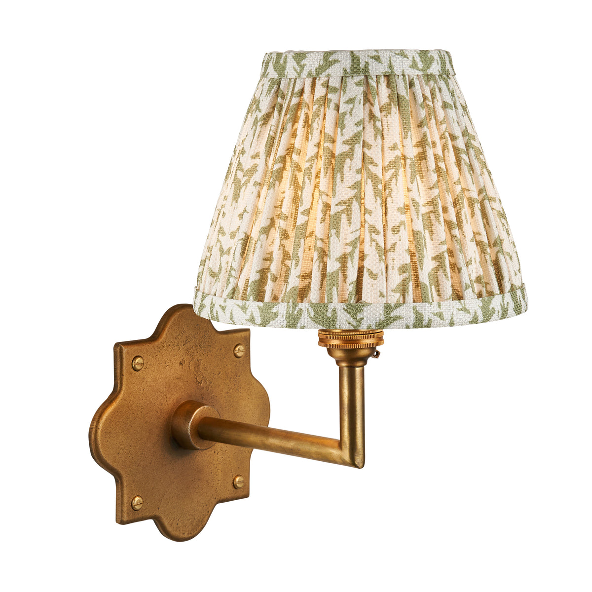 Anvil Angle & Leaf 16cm Wall Light