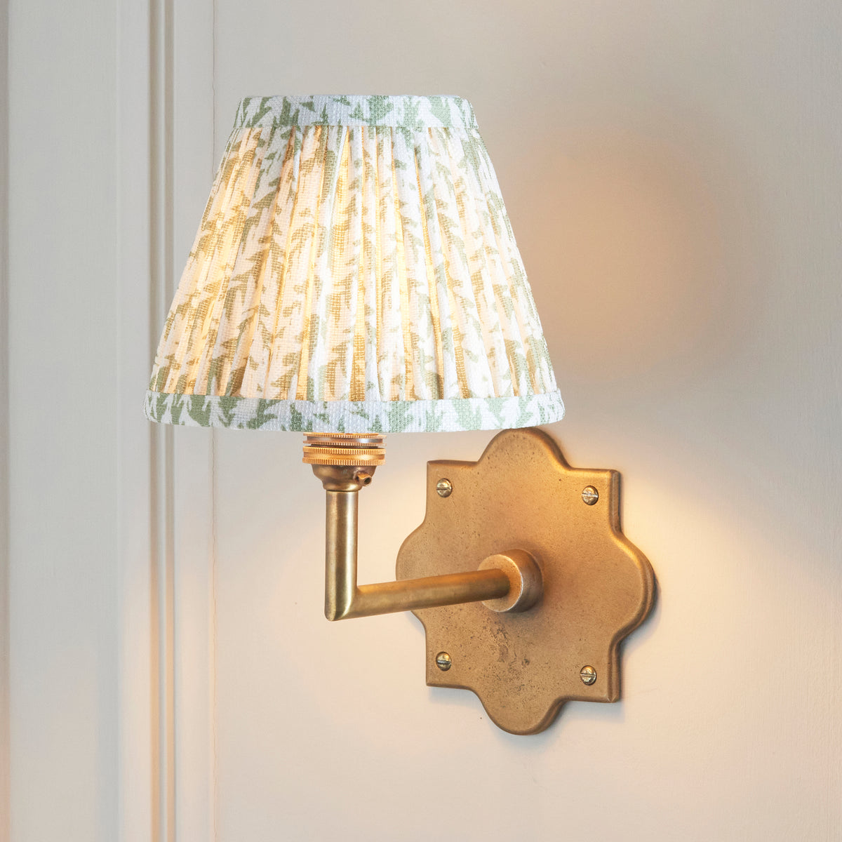 Endon Lighting Anvil Angle & Leaf 16cm 113791 Anvil Angle & Leaf 16cm Wall Light