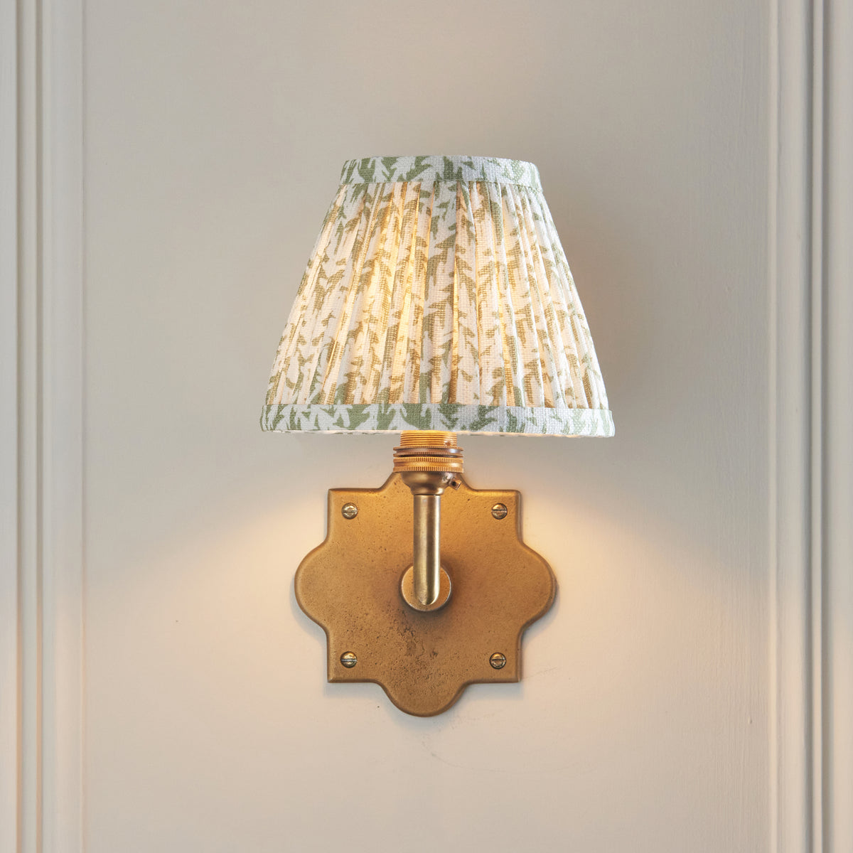 Endon Lighting Anvil Angle & Leaf 16cm 113791 Anvil Angle & Leaf 16cm Wall Light