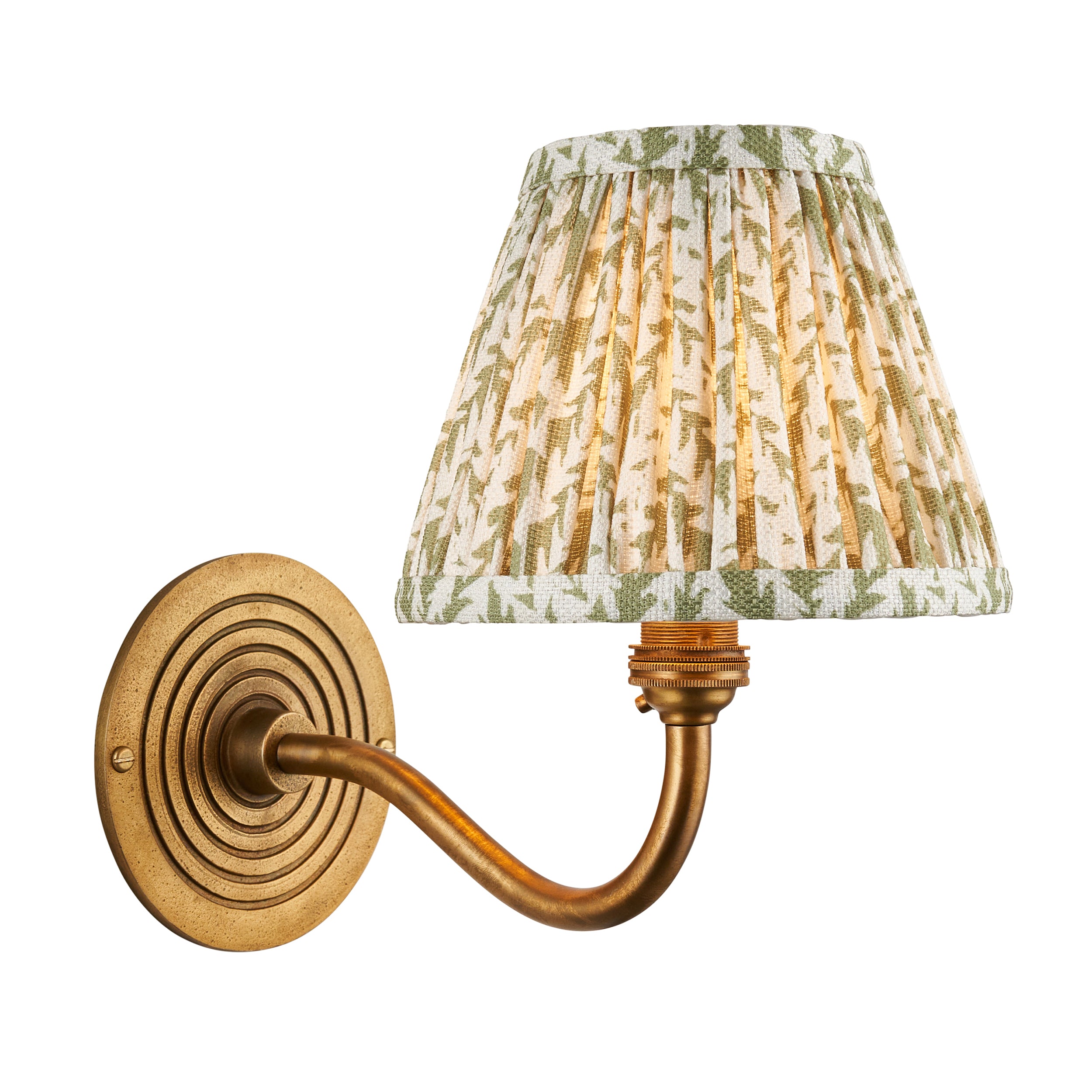Ripple Curve & Leaf 16cm Wall Light