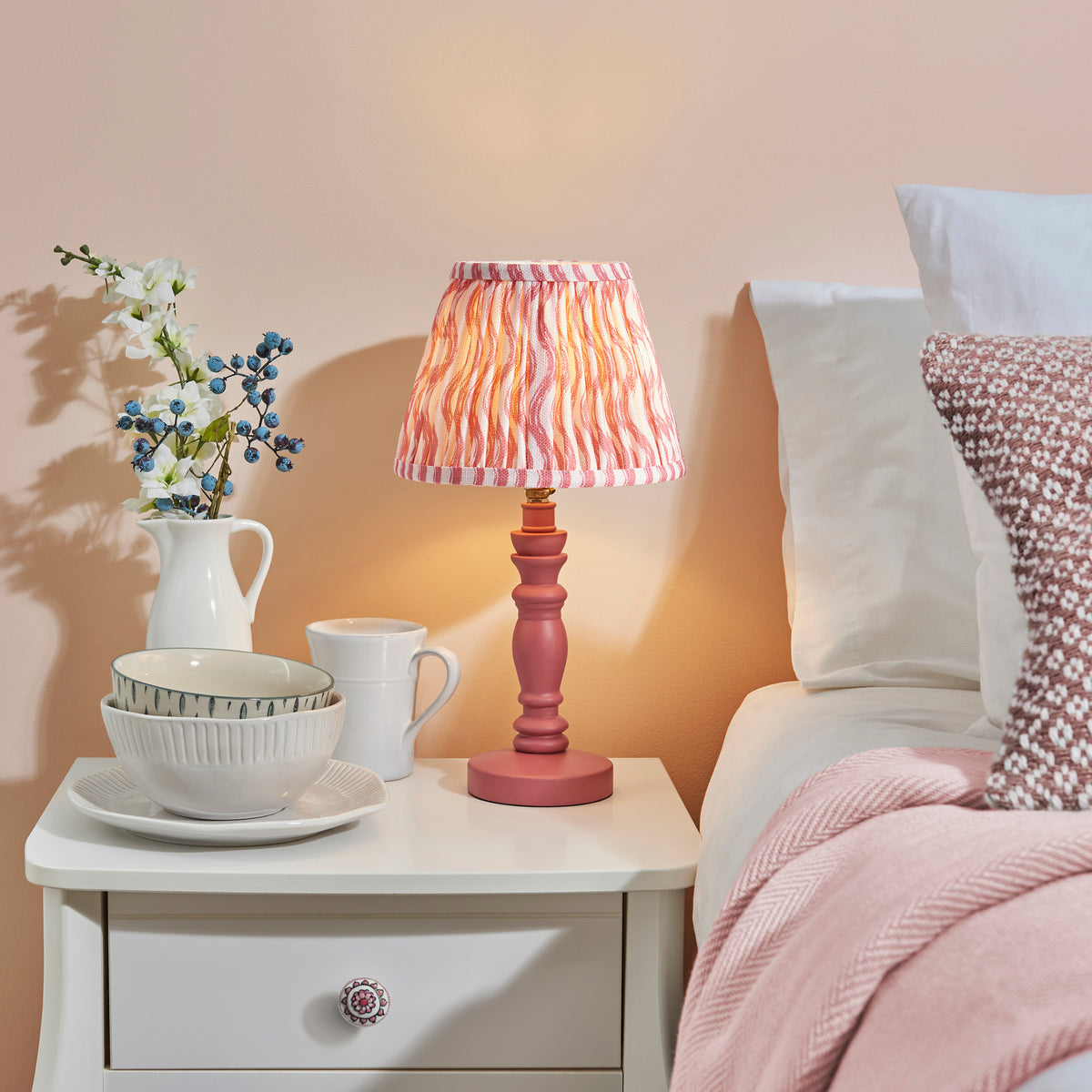 Endon Lighting Bibury & Ripple 20cm 114271 Bibury & Ripple 20cm Table Light
