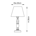 Endon Lighting Bibury & Ivy 20cm 114296 Bibury & Ivy 20cm Table Light