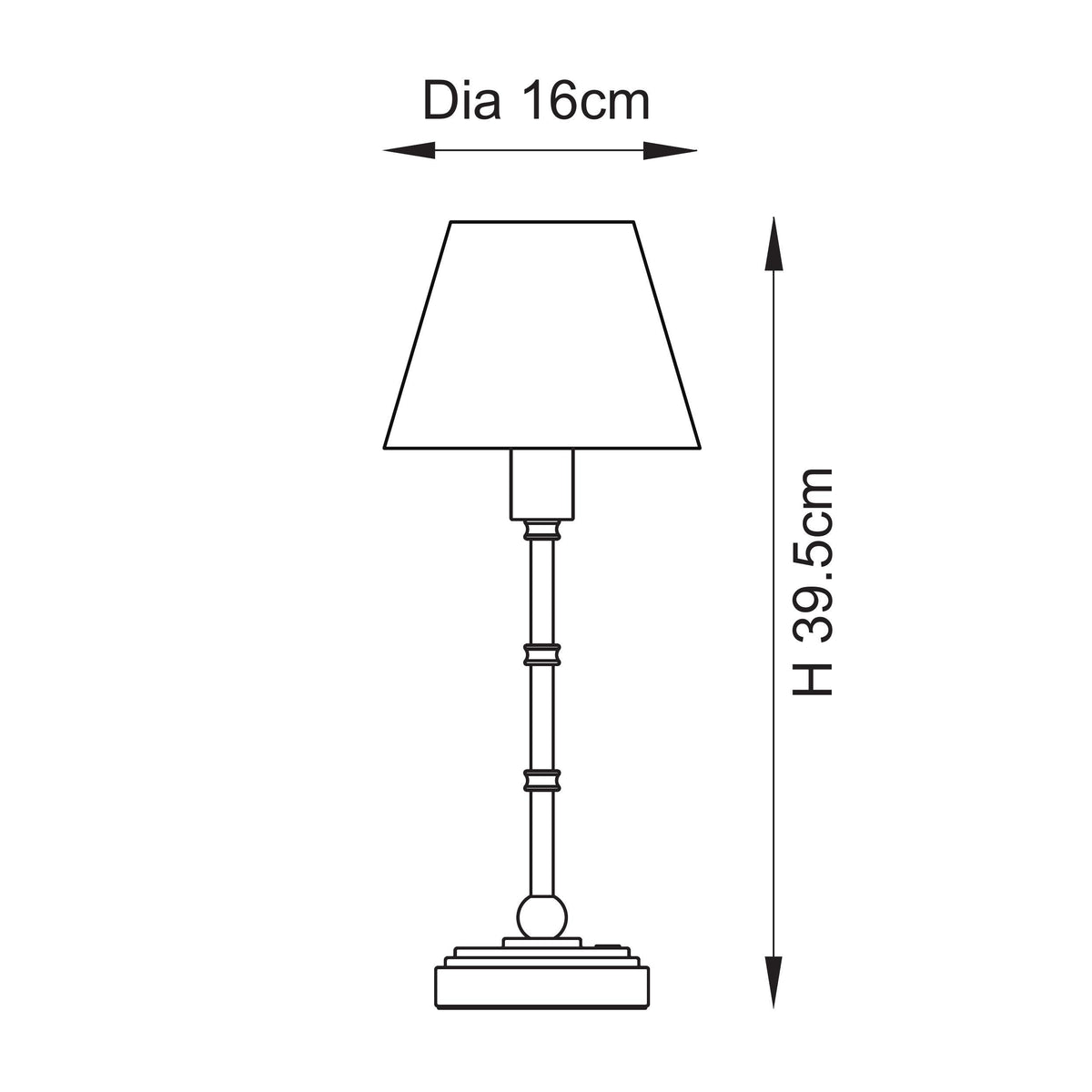 Endon Lighting Burley Rechargeable & Leaf 16cm 114802 Burley Rechargeable & Leaf 16cm Table Light