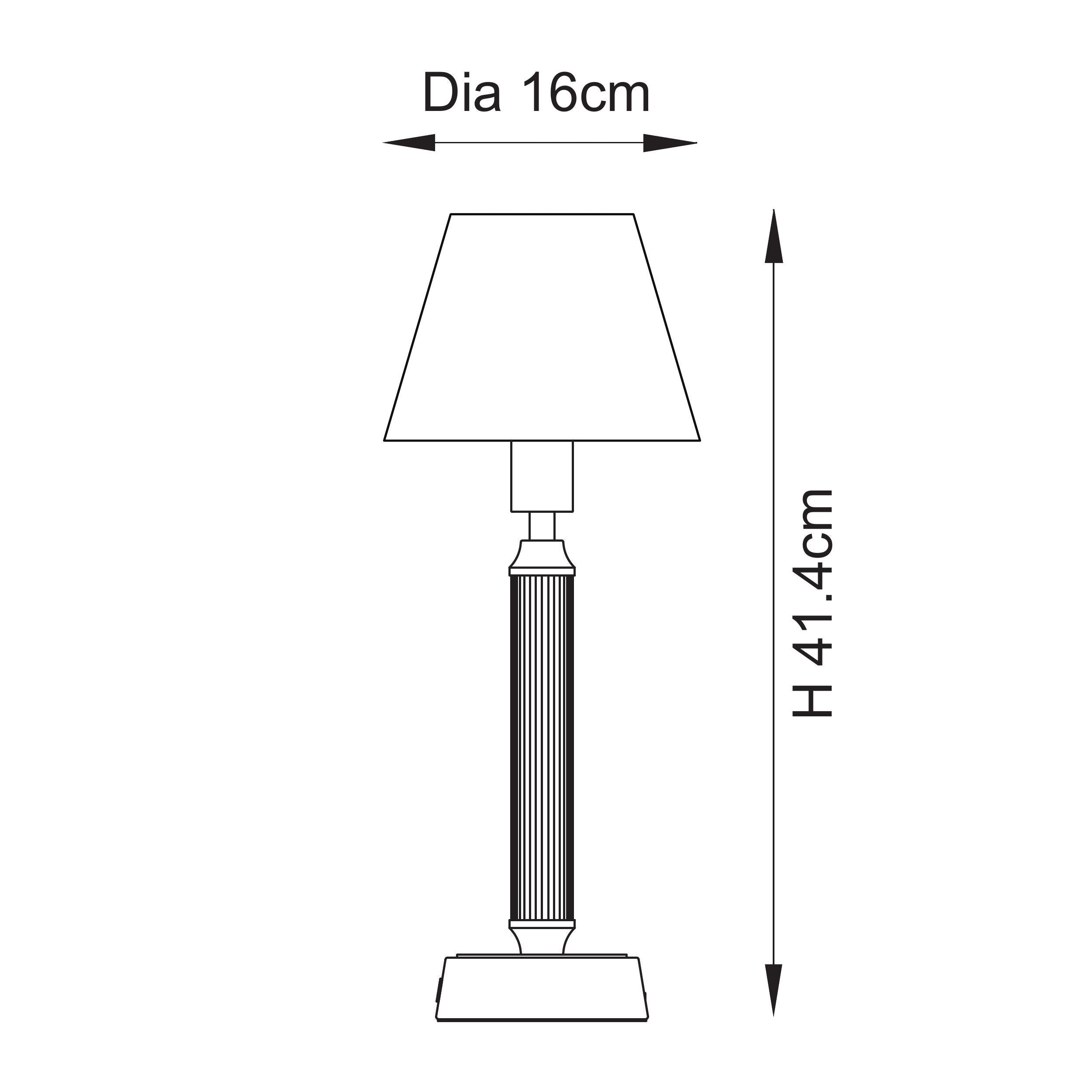 Endon Lighting Trobridge Rechargeable & Ripple 16cm 114855 Trobridge Rechargeable & Ripple 16cm Table Light