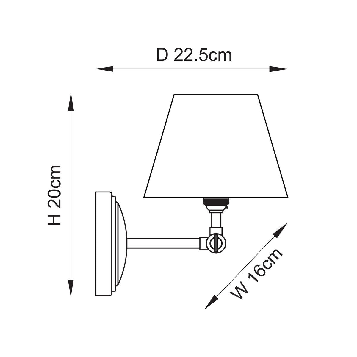 Endon Lighting Wood Wing & Leaf 16cm 115843 Wood Wing & Leaf 16cm Wall Light