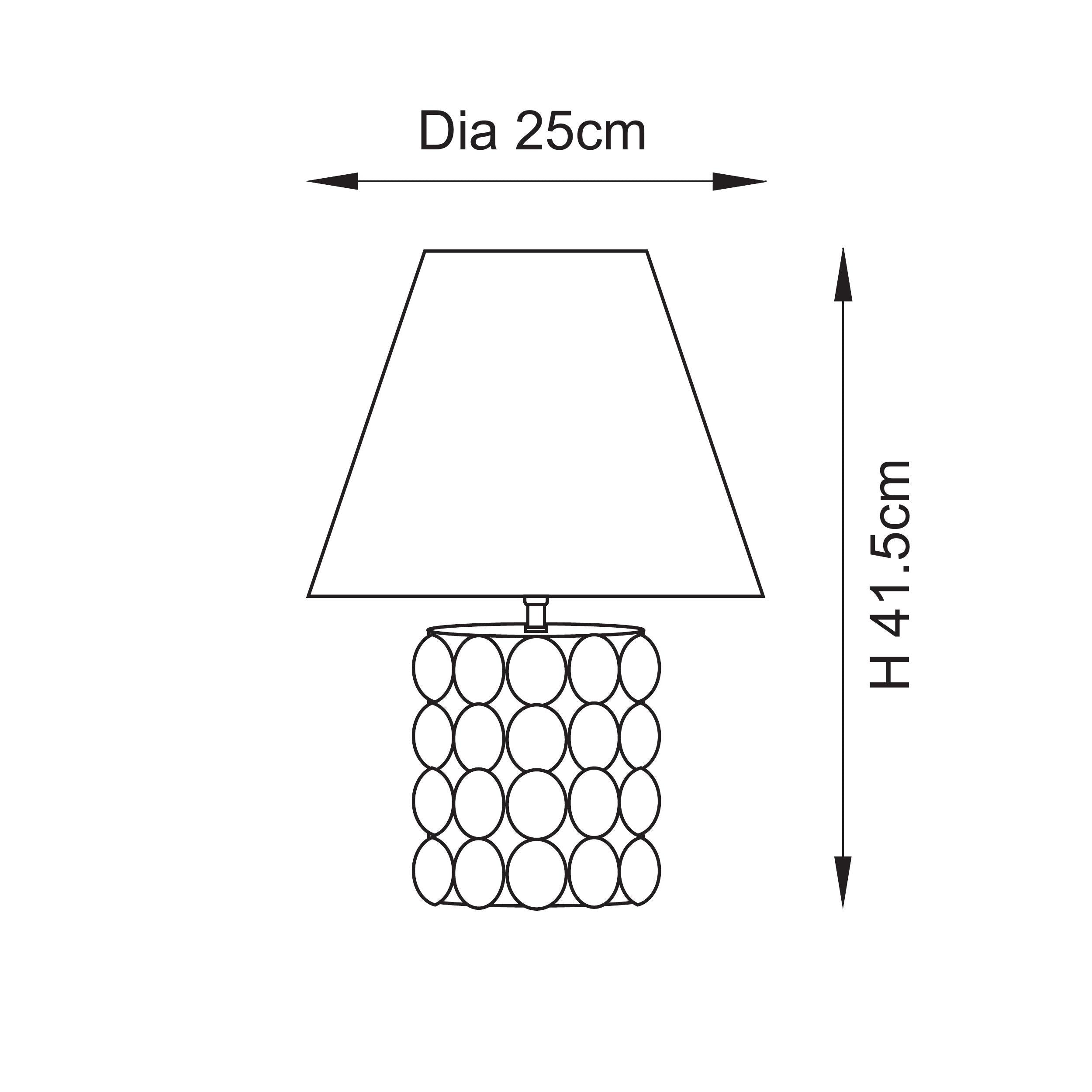 Endon Lighting Bobble & Ripple 25cm 116295 Bobble & Ripple 25cm Table Light