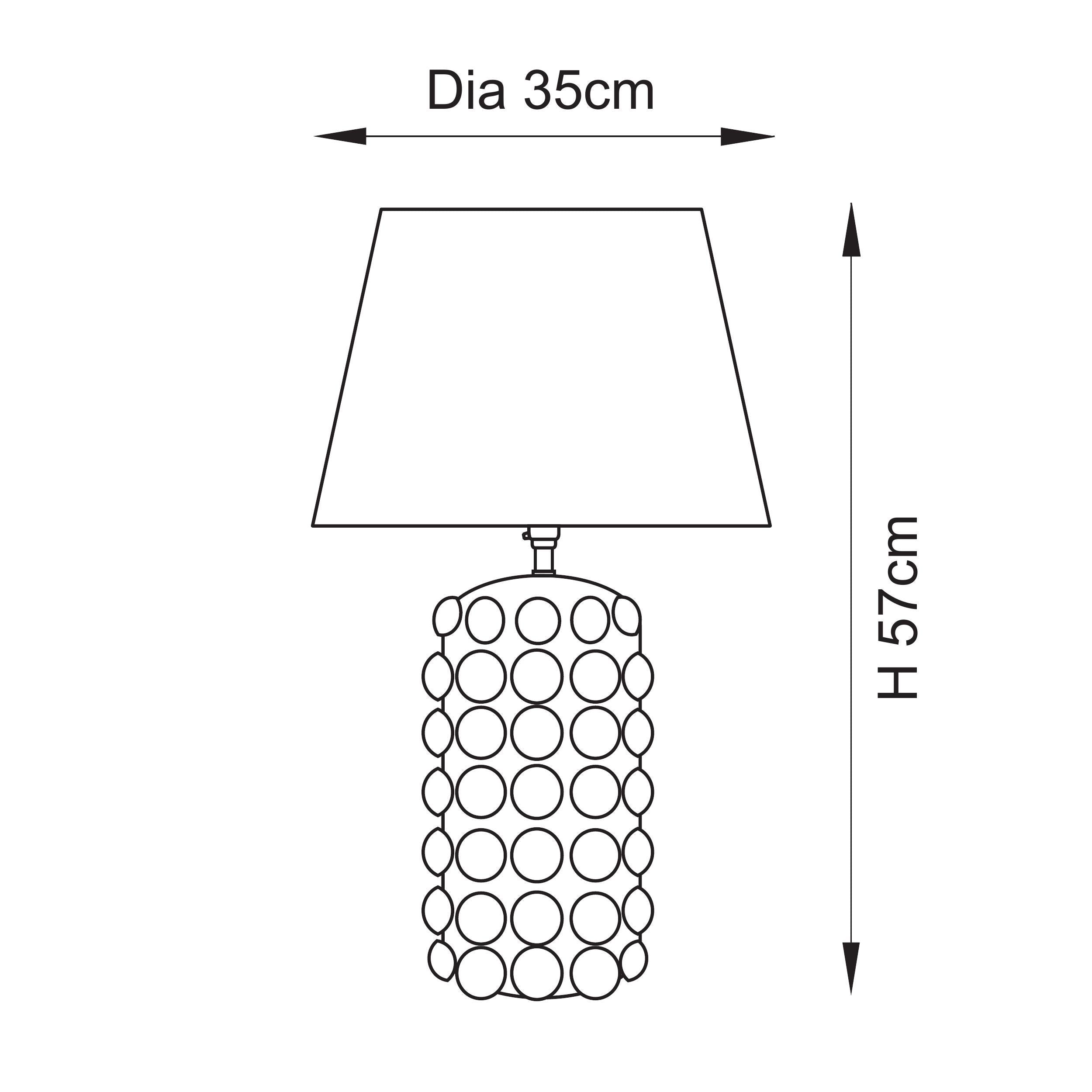 Endon Lighting Bobble & Ikat 35cm 116392 Bobble & Ikat 35cm Table Light