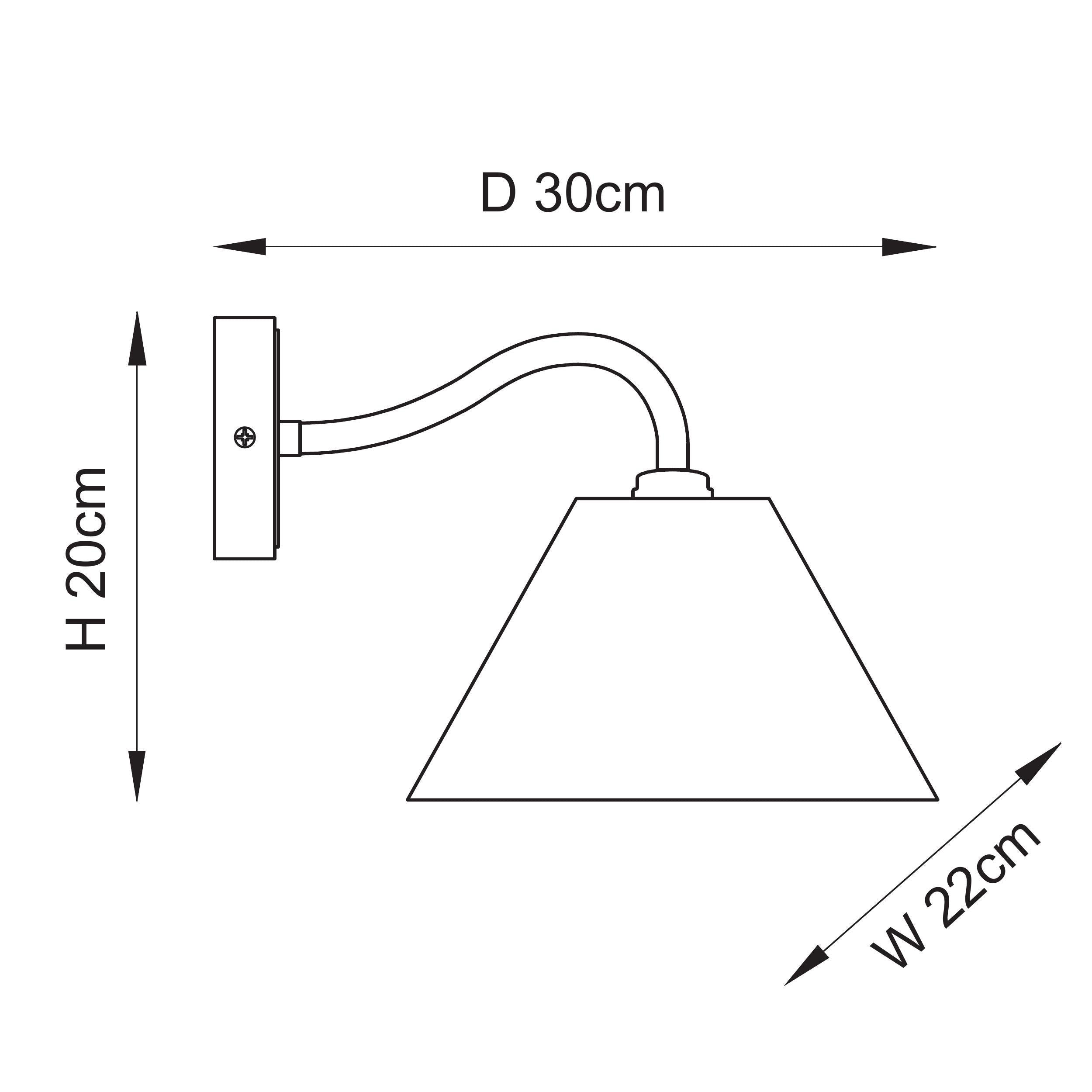 Endon Lighting Knole 116910 Knole Wall Light
