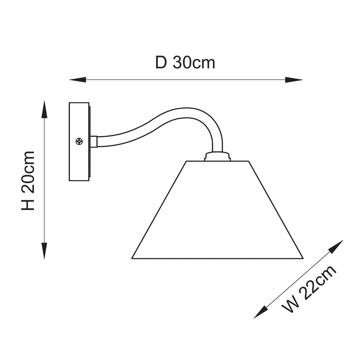 Endon Lighting Knole 116910 Knole Wall Light