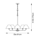 Endon Lighting Lille 117832 Lille 5lt Pendant Light Fitting