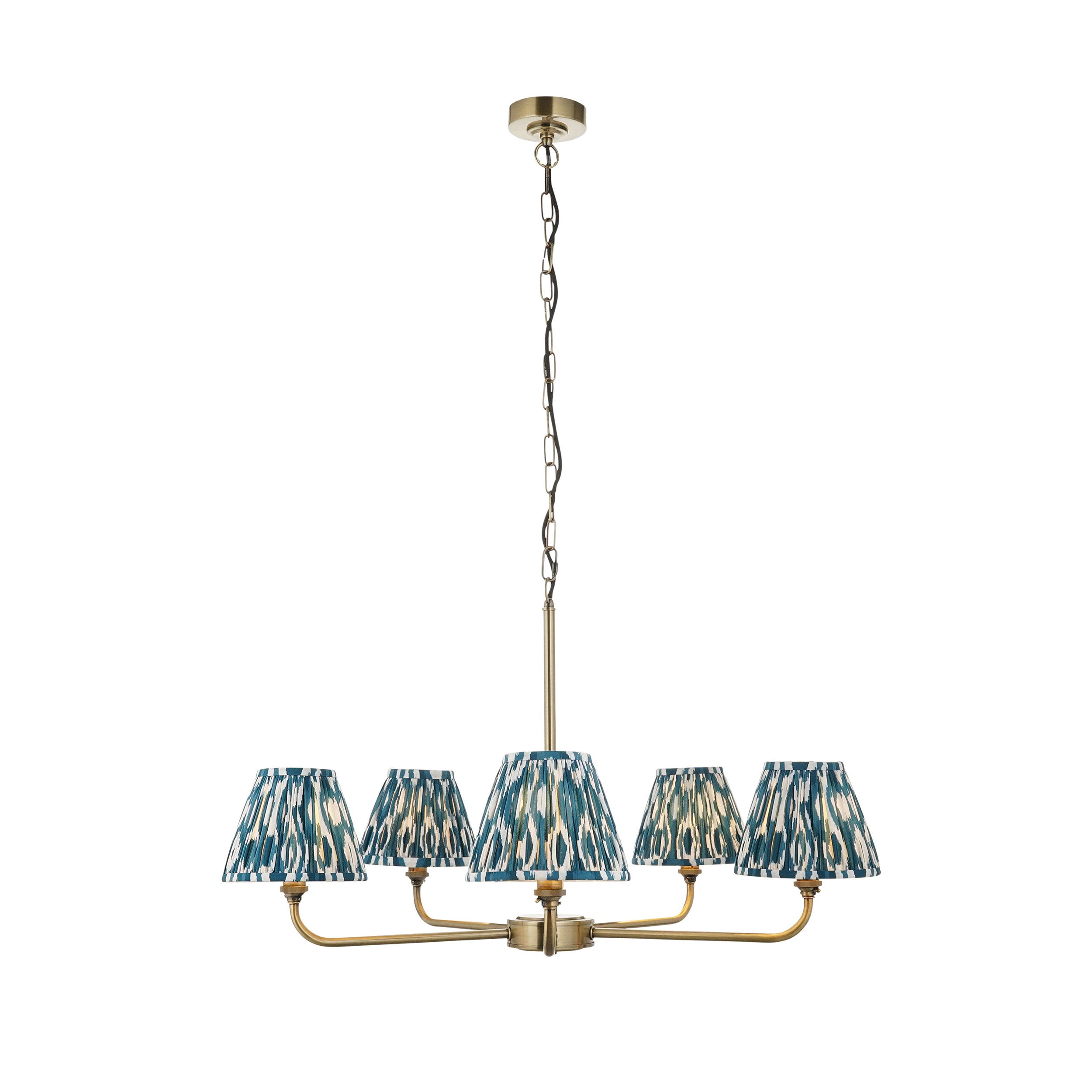 Endon Lighting Lille & Ikat 16m 118054 Lille & Ikat 16m 5lt Pendant Light Fitting