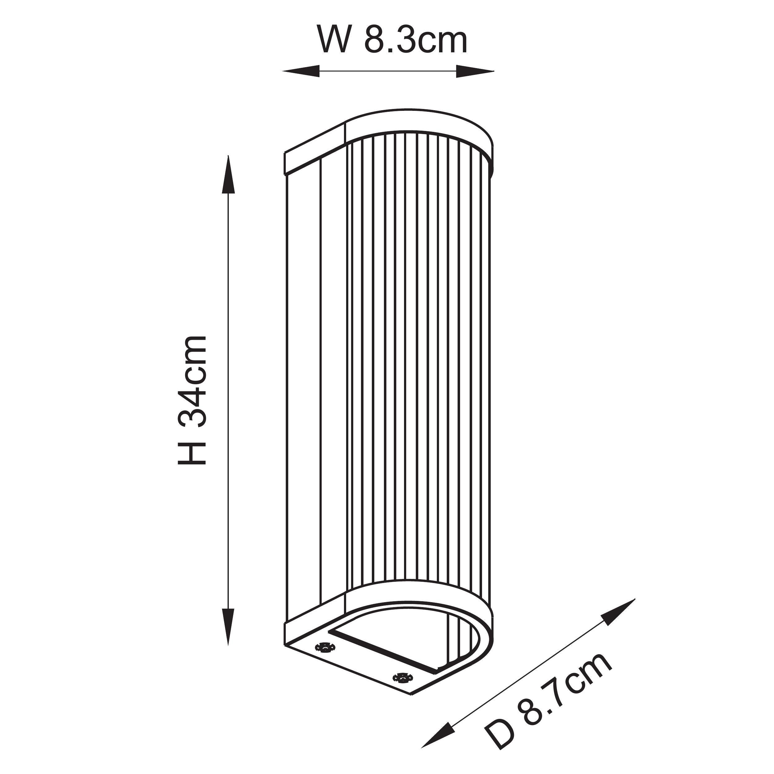 Endon Lighting Ridgeton 118597 Ridgeton 2lt Wall Light
