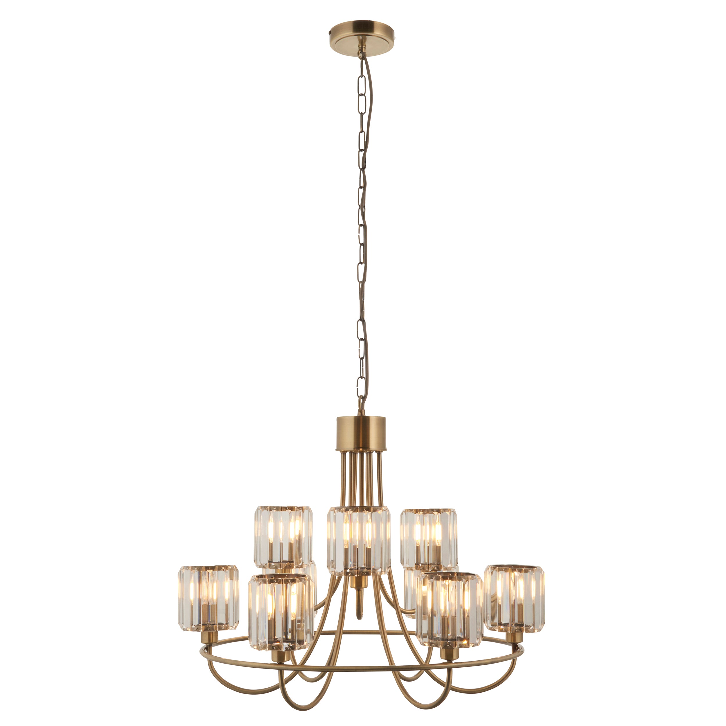 Endon Lighting Berenice 118934 Berenice 9lt Tiered Pendant Light Fitting