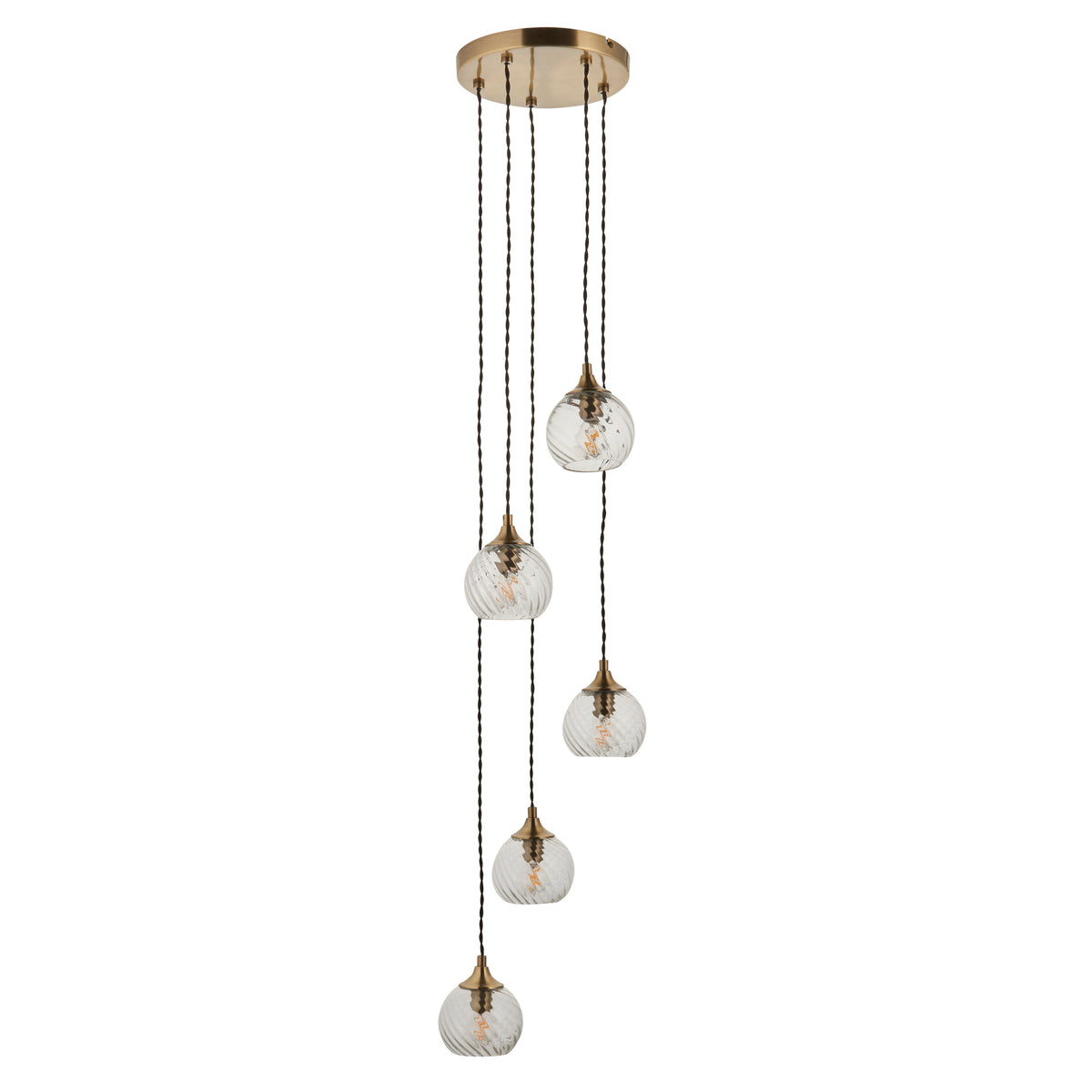 Endon Lighting Allegra 119435 Allegra 5lt Cascade Pendant Light Fitting