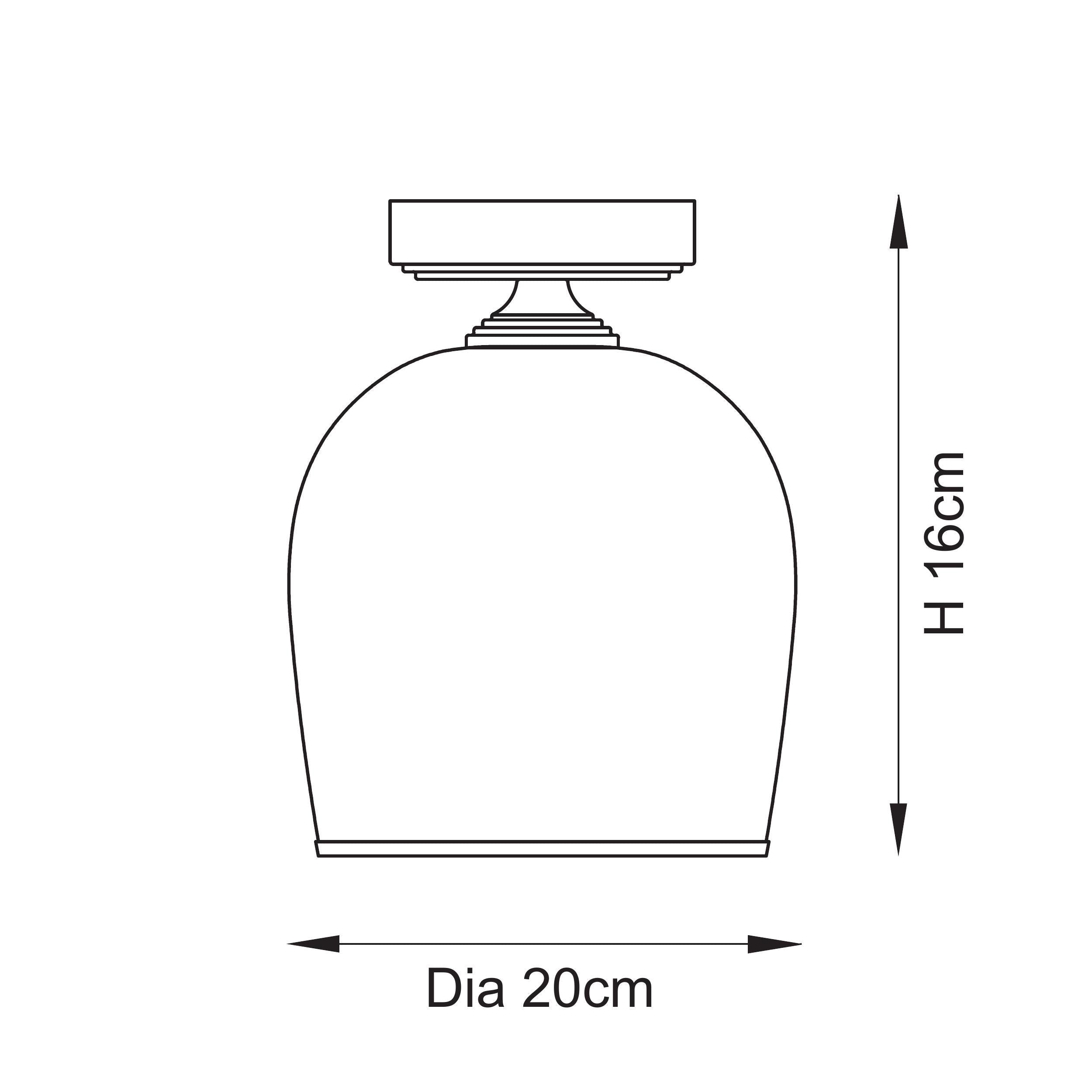 Endon Lighting Ashcroft 120622 Ashcroft Flush Light Fitting