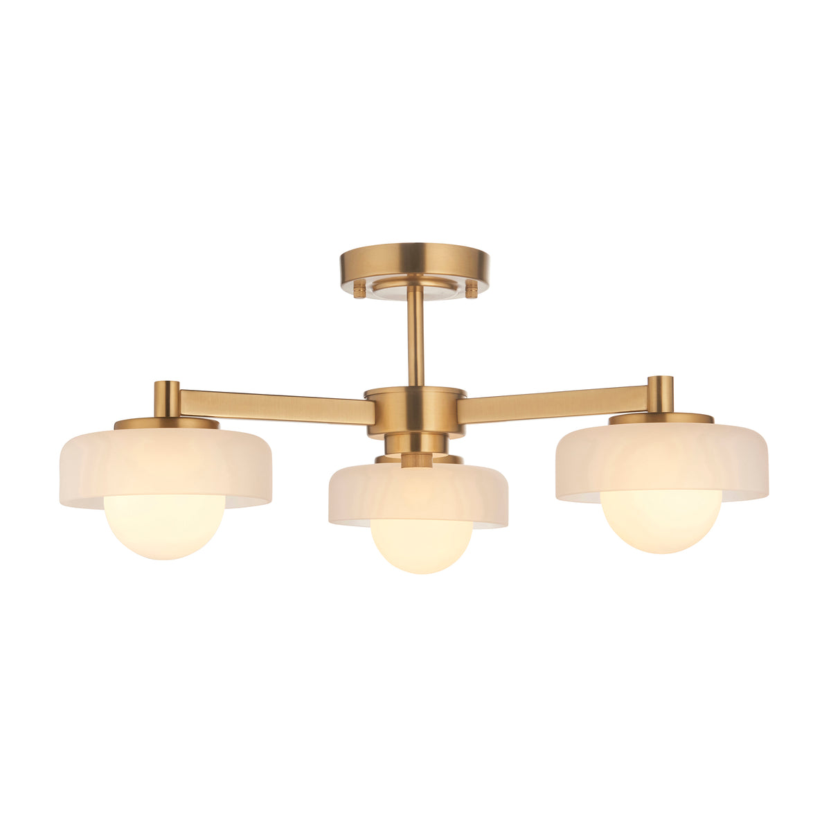 Boss 3lt Semi Flush Light Fitting