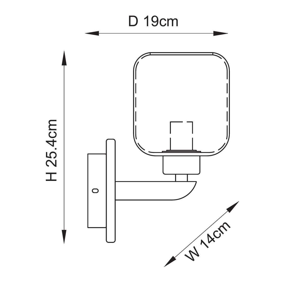 Endon Lighting Travi 120663 Travi Wall Light