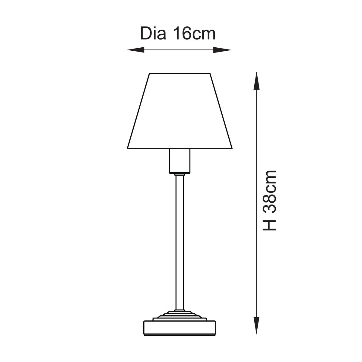 Endon Lighting Rise & Ikat 16cm 120753 Rise & Ikat 16cm Table Light