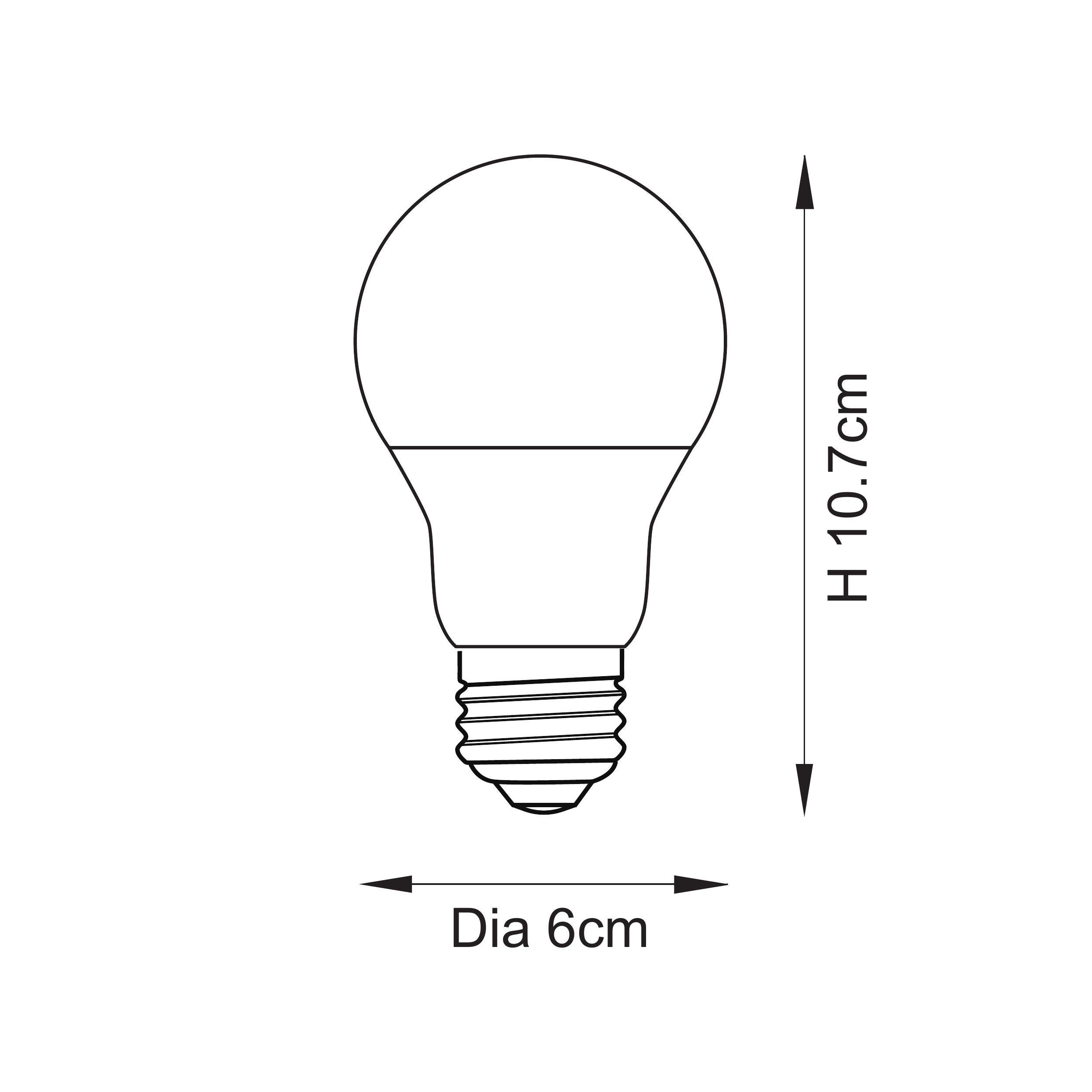 Endon Lighting Essentials E27 LED GLS 120786 Essentials E27 LED GLS Non-dimmable