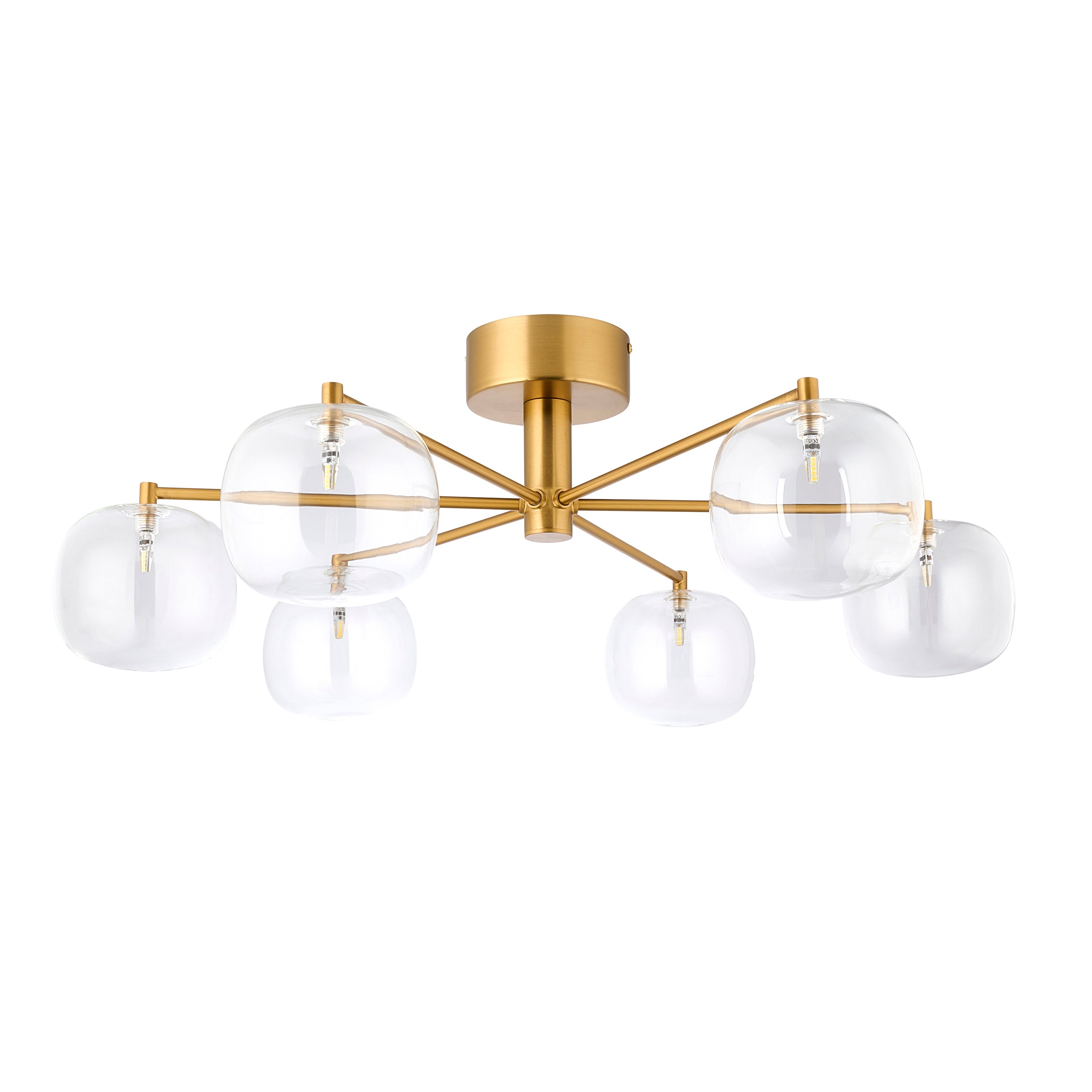 Endon Lighting Oslo 120831 Oslo 6lt Semi Flush Light Fitting