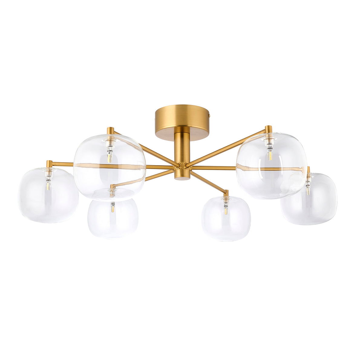 Endon Lighting Oslo 120831 Oslo 6lt Semi Flush Light Fitting