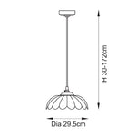 Endon Lighting Carnation & Eltham 121003 Carnation & Eltham Pendant Light Fitting