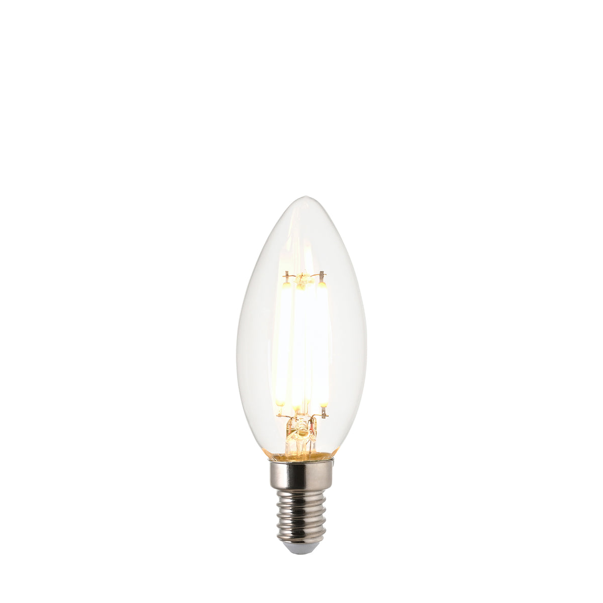 White Filament E14 LED Candle Non-dimmable