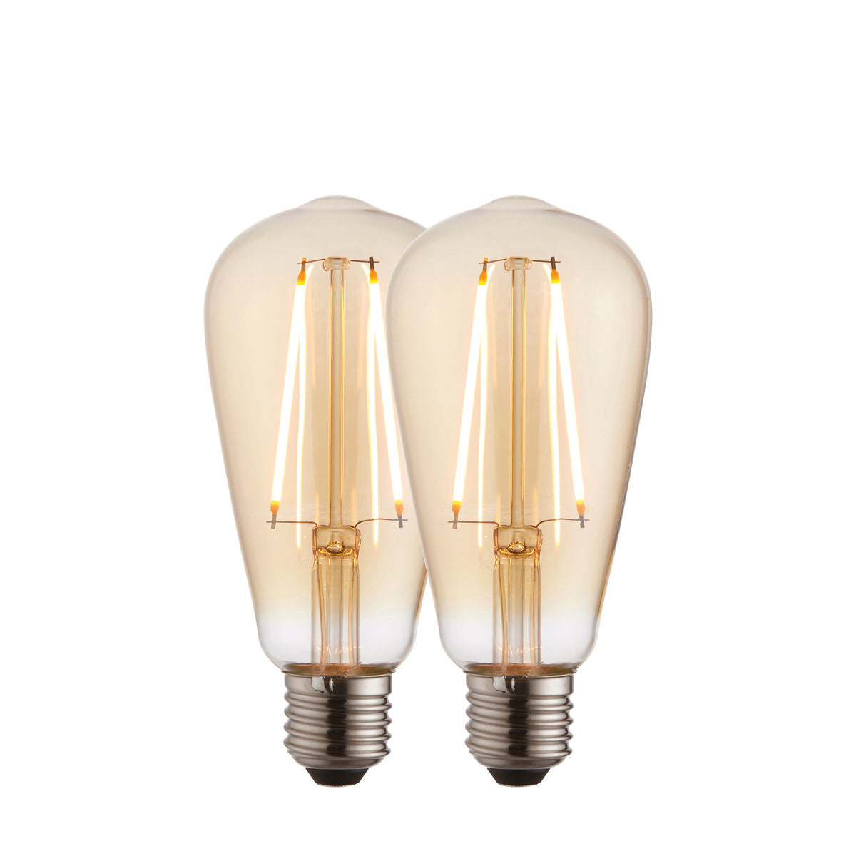 Endon Lighting E27 LED Filament Pear - 2 pack 121467 E27 LED Filament Pear - 2 pack