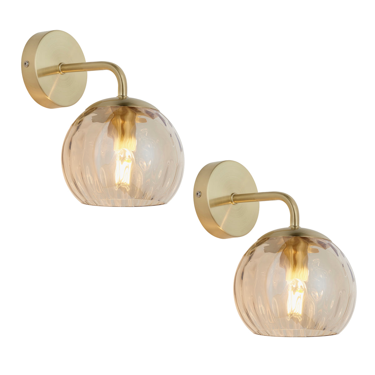 Endon Lighting Dimple - Twin Pack 121510 Dimple - Twin Pack Wall Light