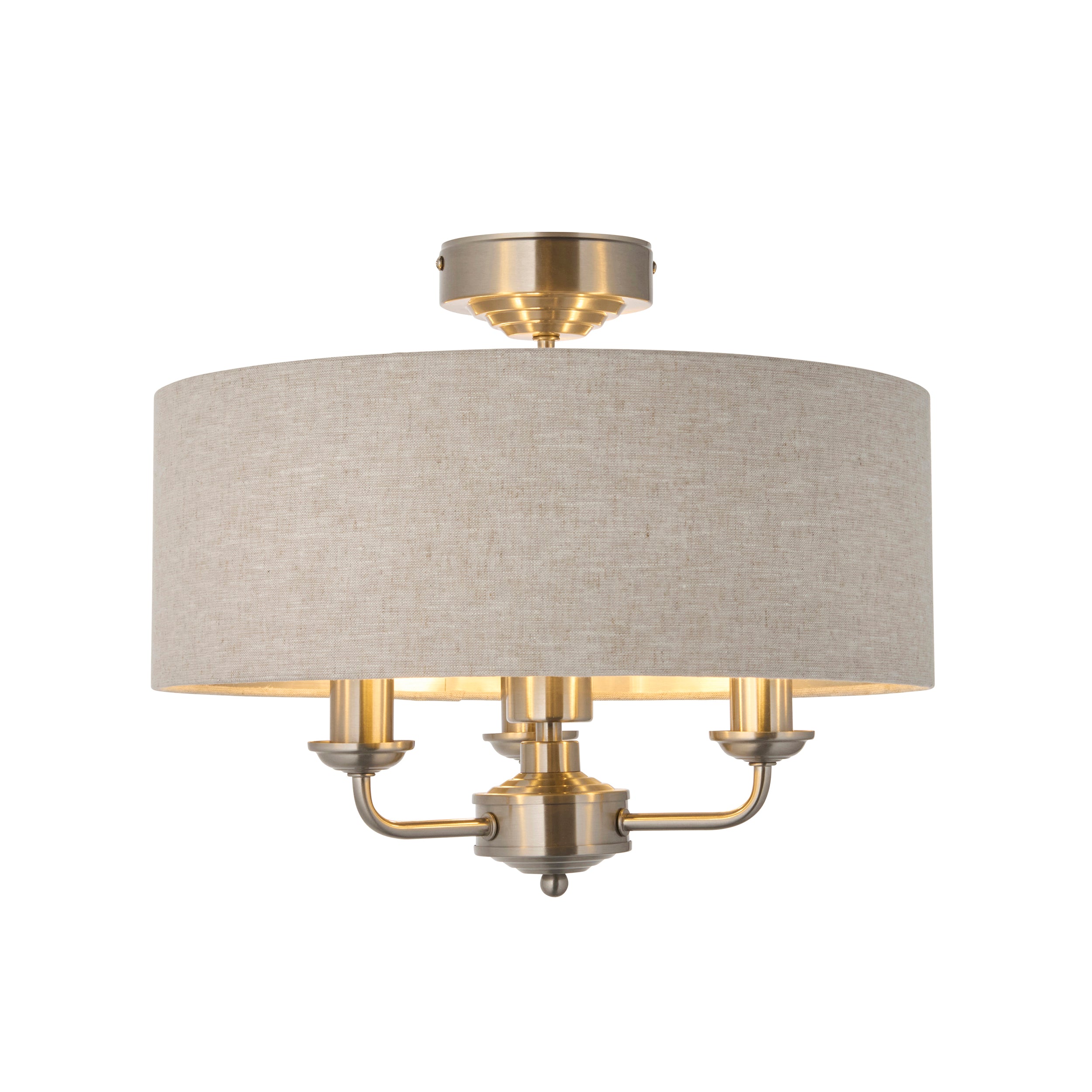 Endon Lighting Highclere 122080 Highclere 3lt Flush Light Fitting