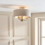Endon Lighting Highclere 122080 Highclere 3lt Flush Light Fitting